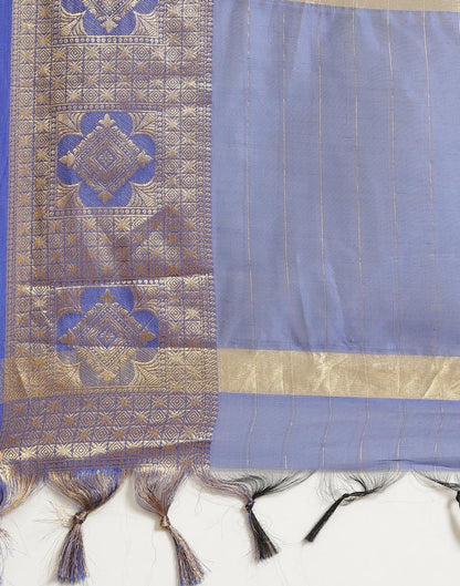 Peacock Blue Silk Saree | Sudathi