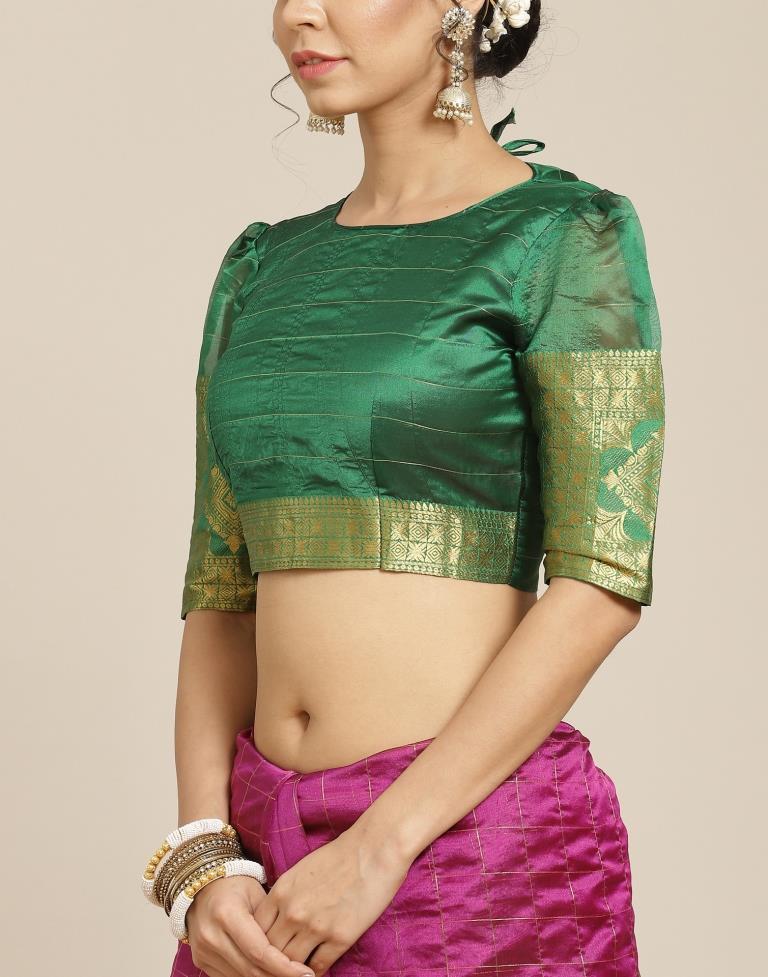 Magenta Silk Saree | Sudathi