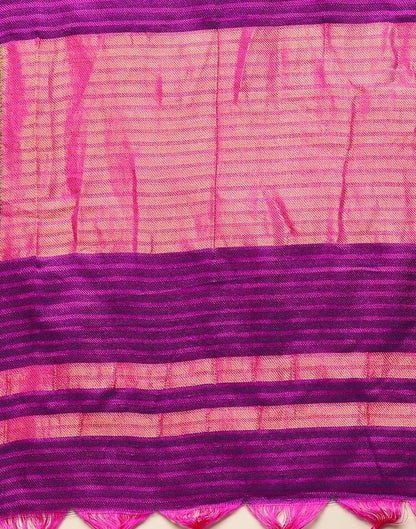 Pink And Navy Blue Silk Saree | Sudathi