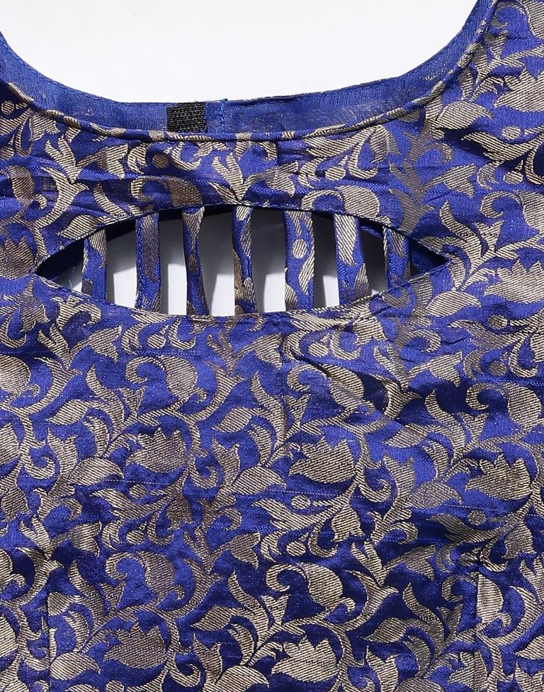 Blue And Yellow Silk Saree | Sudathi