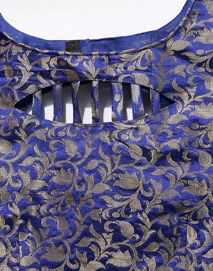 Blue And Yellow Silk Saree | Sudathi