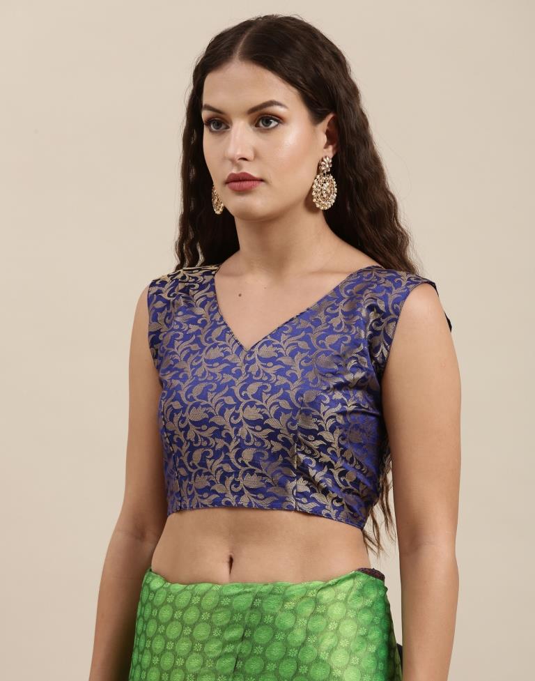 Parrot Green Silk Saree | Sudathi