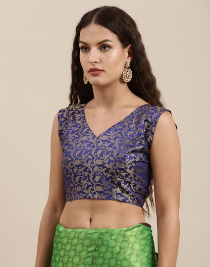 Parrot Green Silk Saree | Sudathi