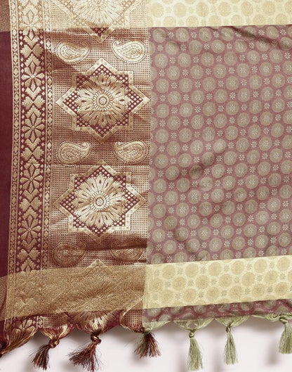 Olive Green Silk Saree | Sudathi