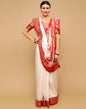 Off White Silk Saree | Sudathi