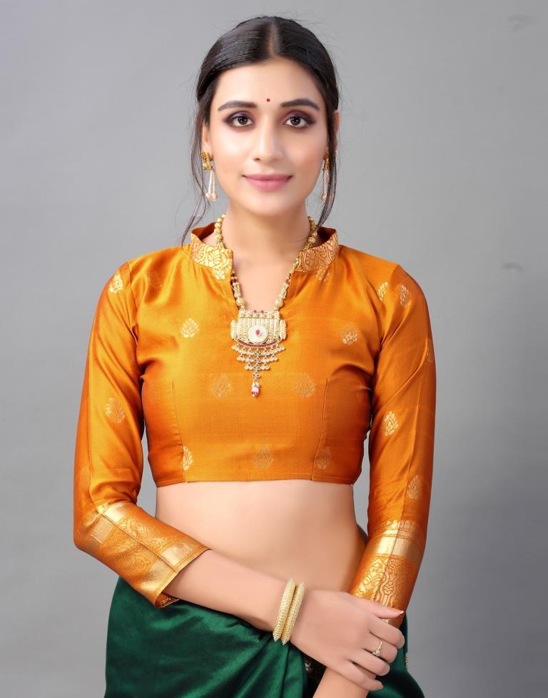 Bottle Green Silk Saree | Sudathi