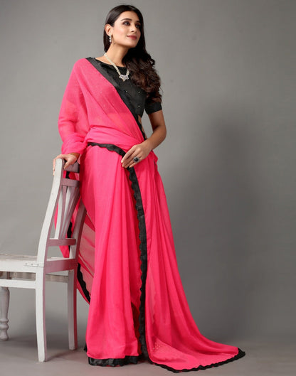 Pink Chiffon Saree | Sudathi