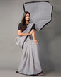 Grey Chiffon Saree | Sudathi