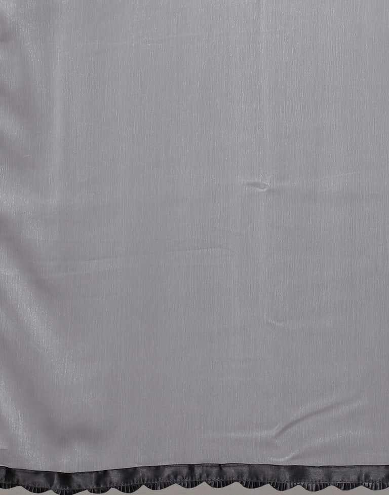 Grey Chiffon Saree | Sudathi