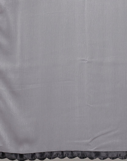 Grey Chiffon Saree | Sudathi