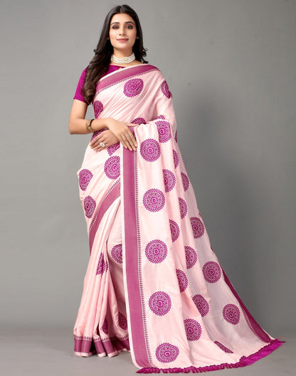 Light Pink Embroidered Saree | Sudathi