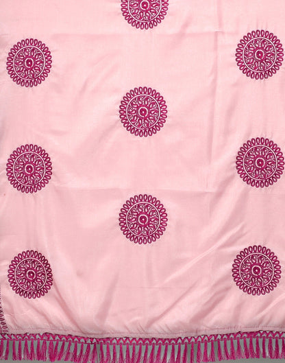 Light Pink Embroidered Saree | Sudathi