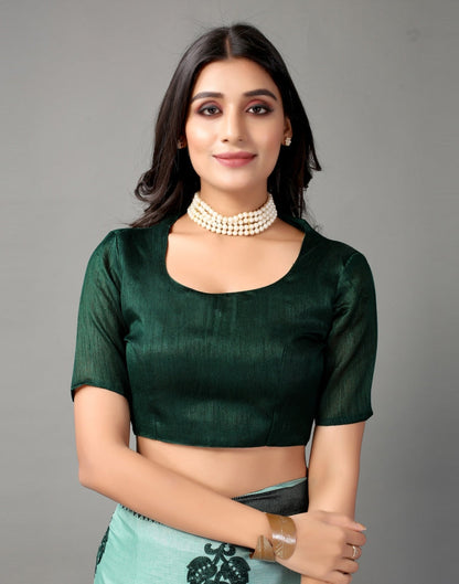 Light Green Embroidered Saree | Sudathi