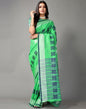 Parrot Green Cotton Saree | Sudathi