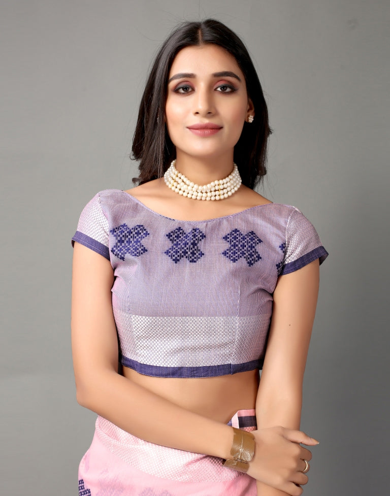 Light Pink Cotton Saree | Sudathi