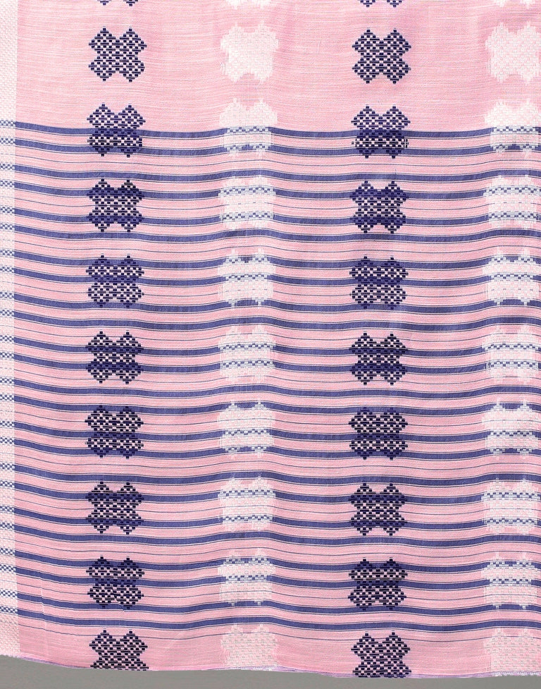 Light Pink Cotton Saree | Sudathi