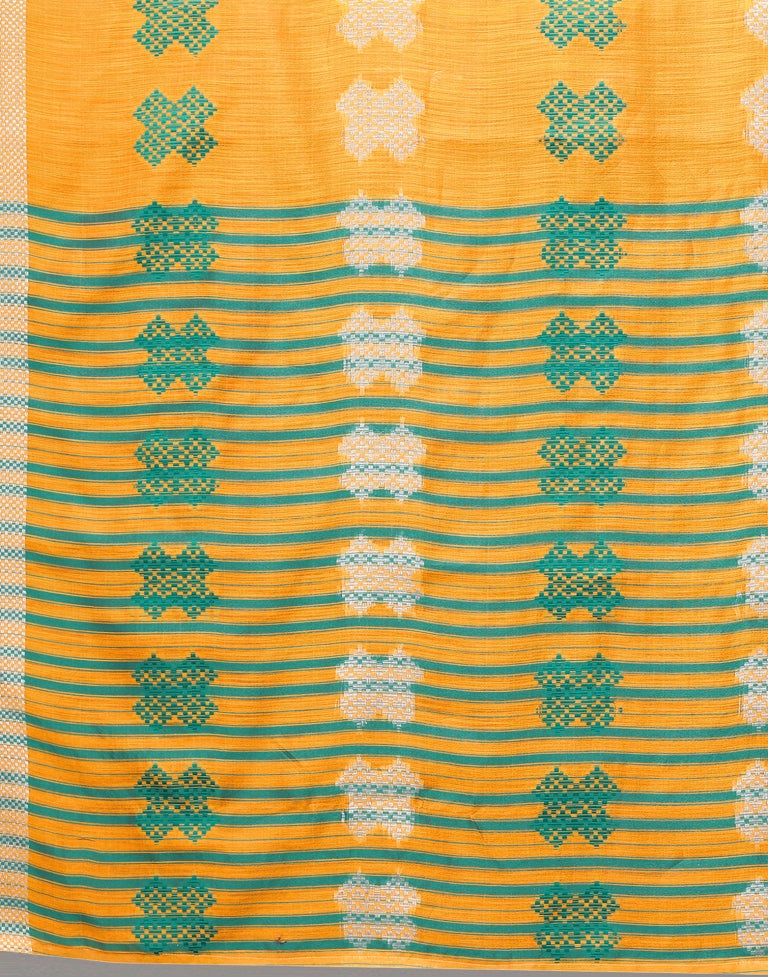 Light Orange Cotton Saree | Sudathi