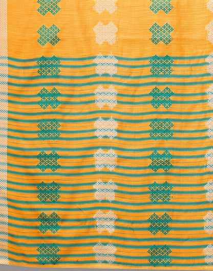 Light Orange Cotton Saree | Sudathi