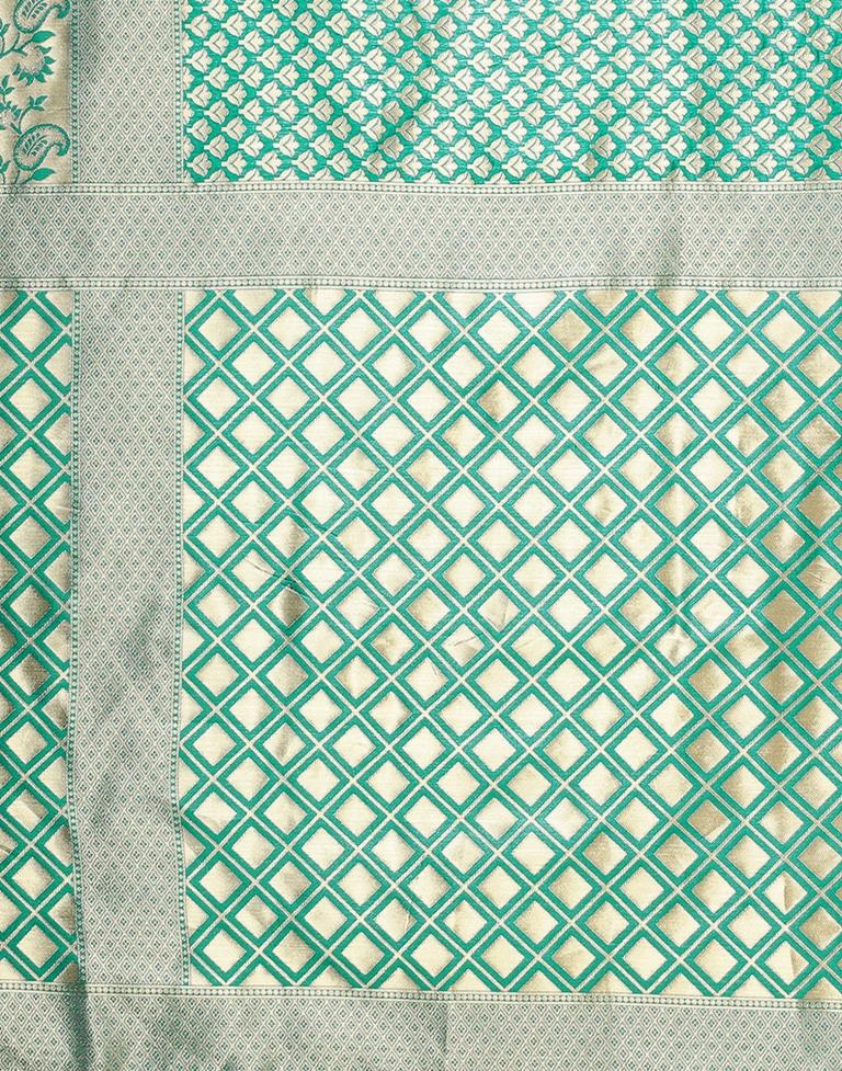 Rama And Golden Silk Saree | Sudathi