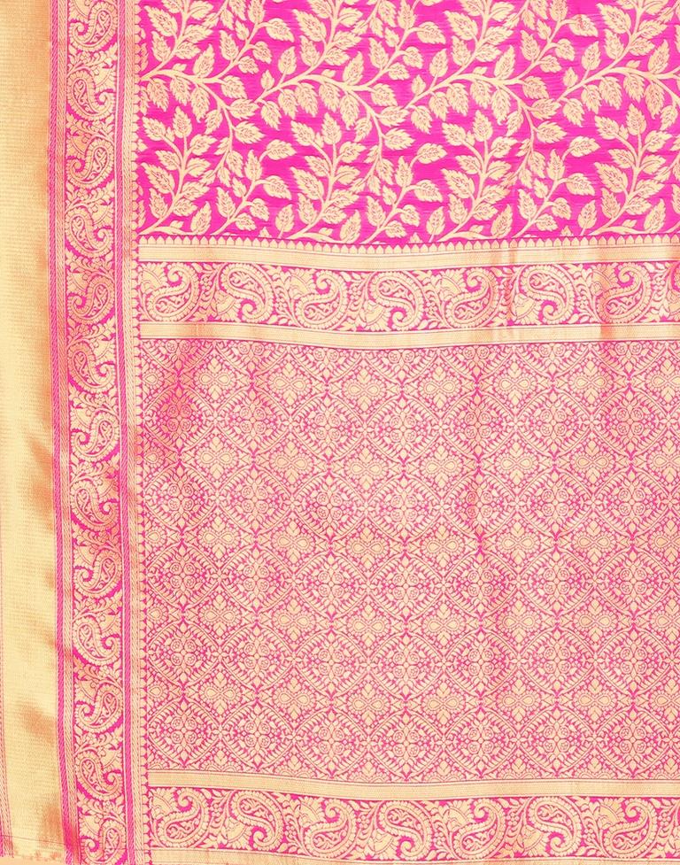 Pink And Golden Silk Saree | Sudathi