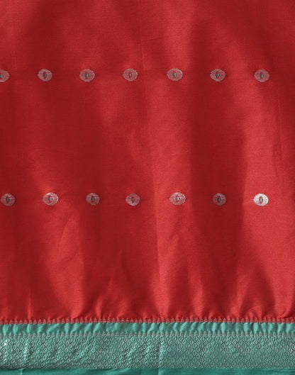 Maroon Weaving Silk Saree