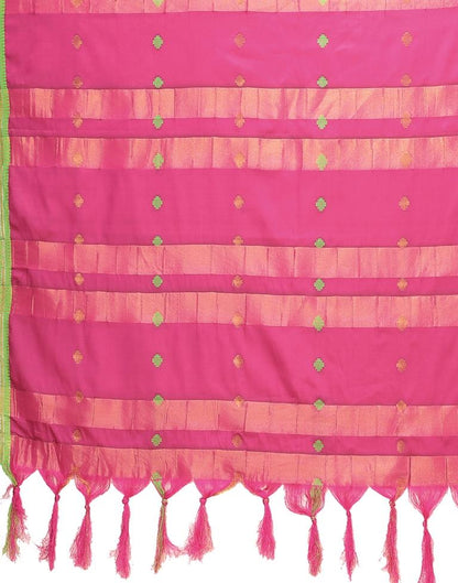 Rani Pink Weaving Silk Saree