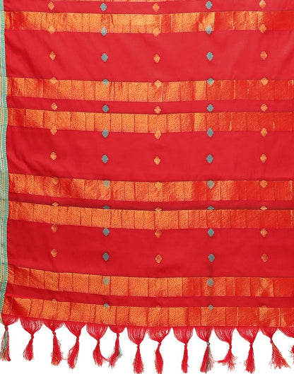 Red Weaving Silk Saree