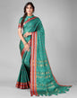 Rama Green Weaving Silk Saree