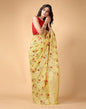 Yellow Floral Cotton Saree | Sudathi