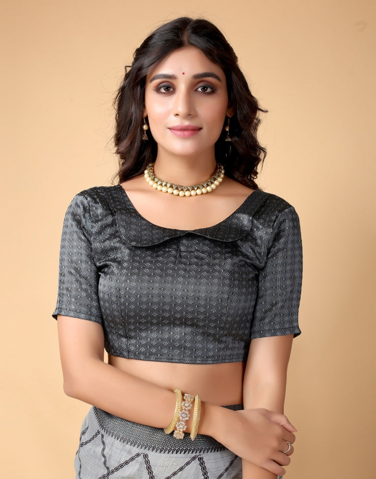 Grey Cotton Saree | Sudathi