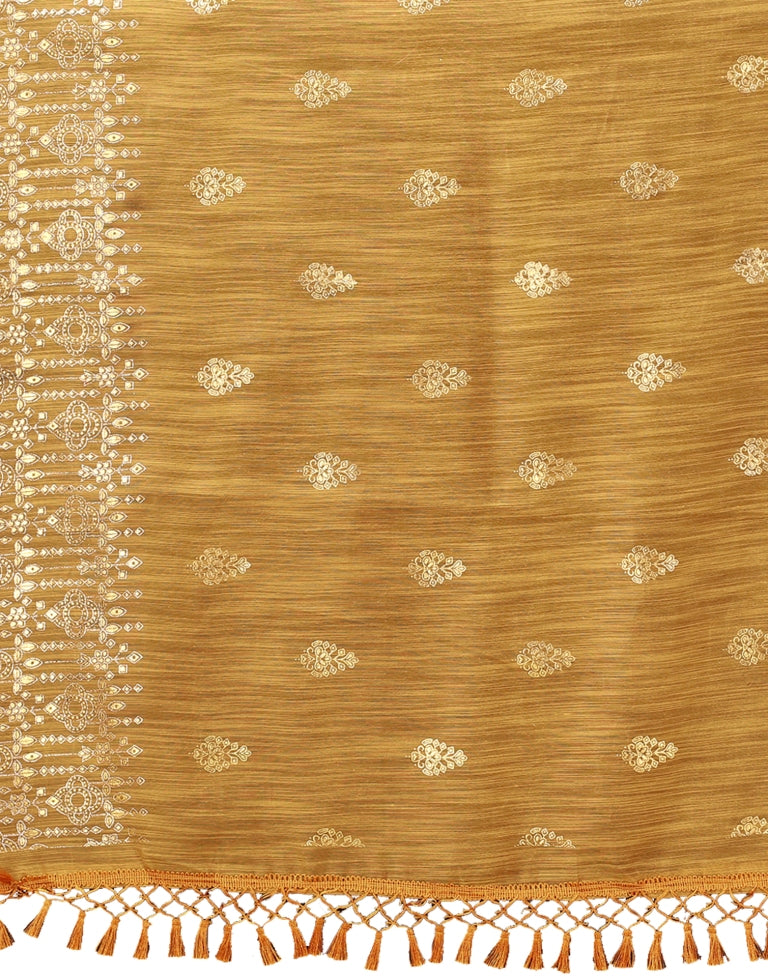 Turmeric Yellow Cotton Saree | Sudathi
