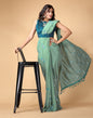 Dusty Green Silk Saree | Sudathi