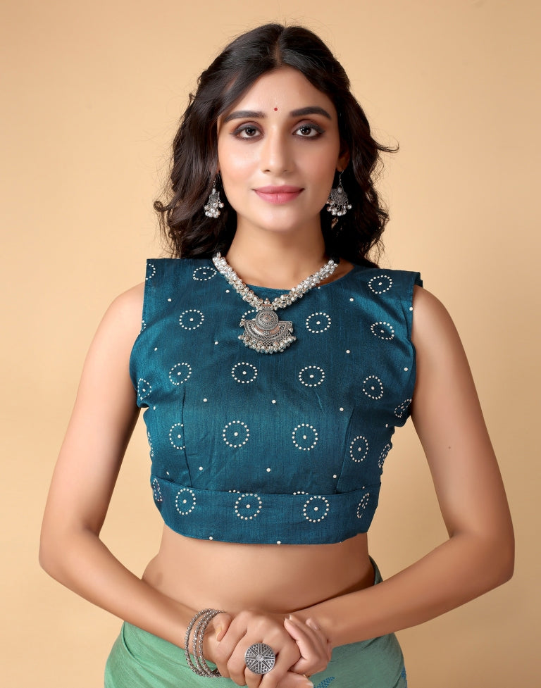 Dusty Green Silk Saree | Sudathi