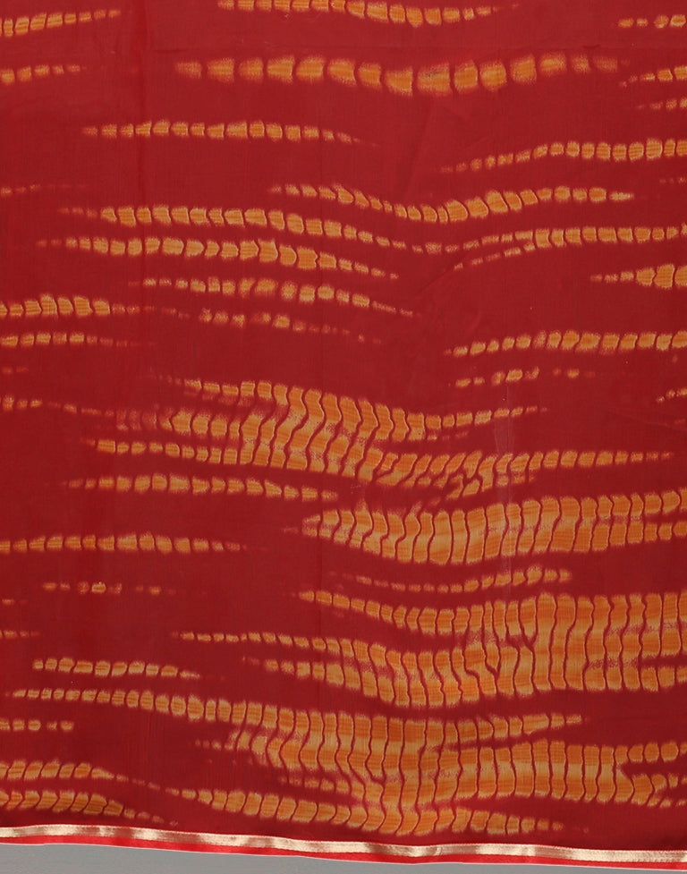 Red Patola Chiffon Saree | Sudathi