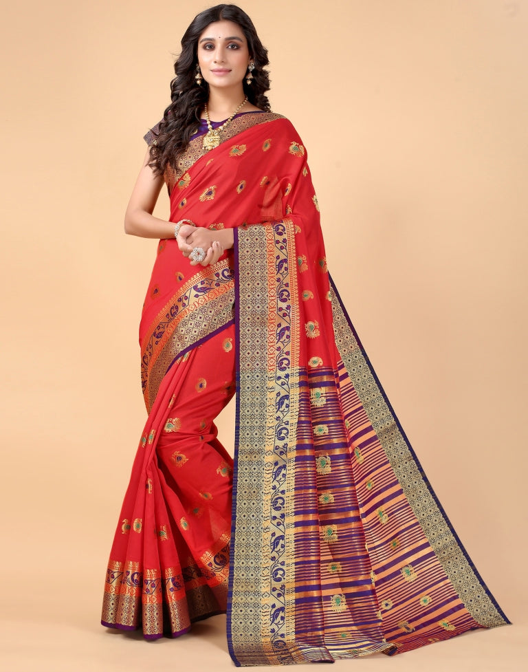 Red Silk Saree | Sudathi