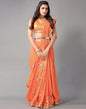 Light Orange Embroidery Saree | Sudathi
