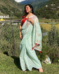 Light Grey Embroidery Cotton Saree | Sudathi