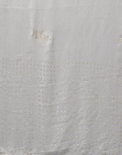 Light Grey Chiffon Saree | Sudathi