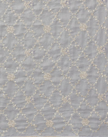 Light Grey Chiffon Saree | Sudathi