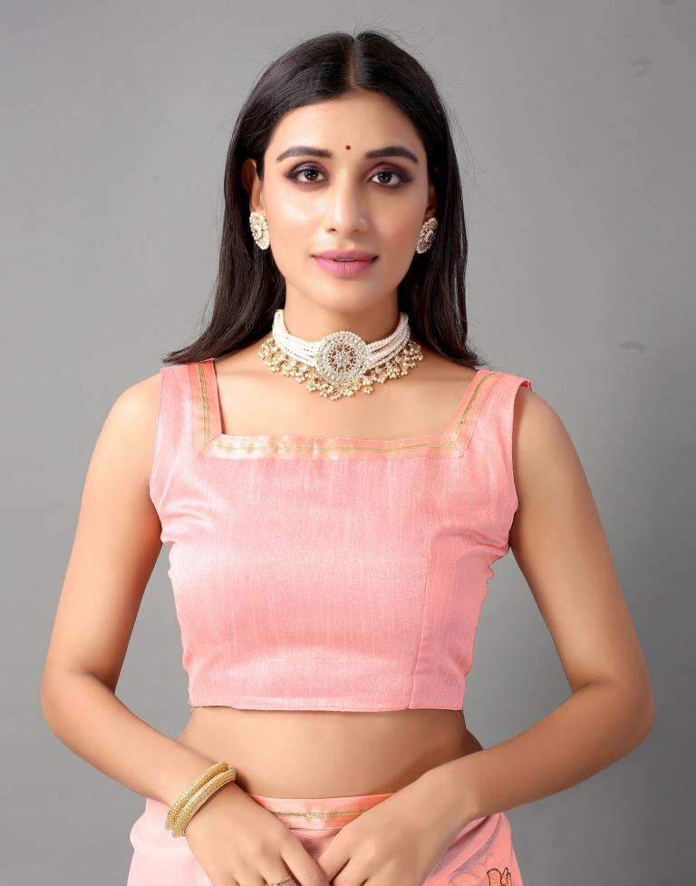 Light Pink Chiffon Saree | Sudathi