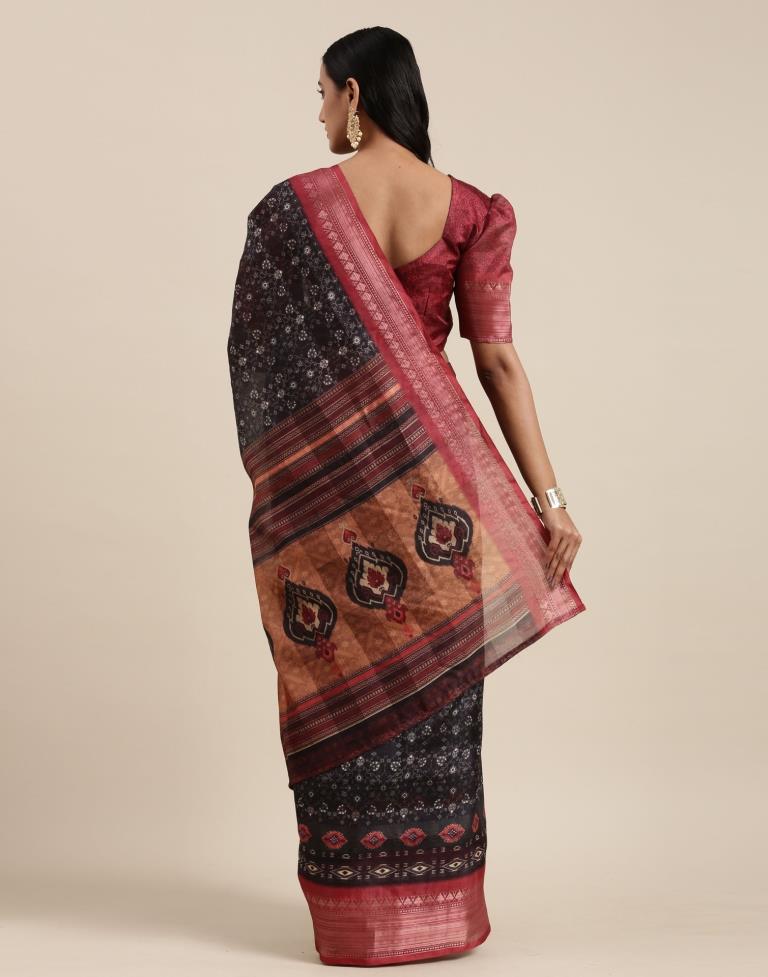 Black Viscose Saree | Sudathi