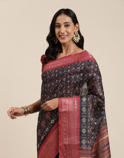 Black Viscose Saree | Sudathi