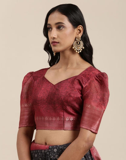 Black Viscose Saree | Sudathi