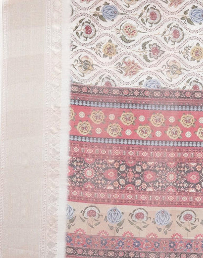 Off White Viscose Saree | Sudathi