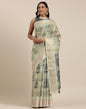 Light Olive Viscose Saree | Sudathi