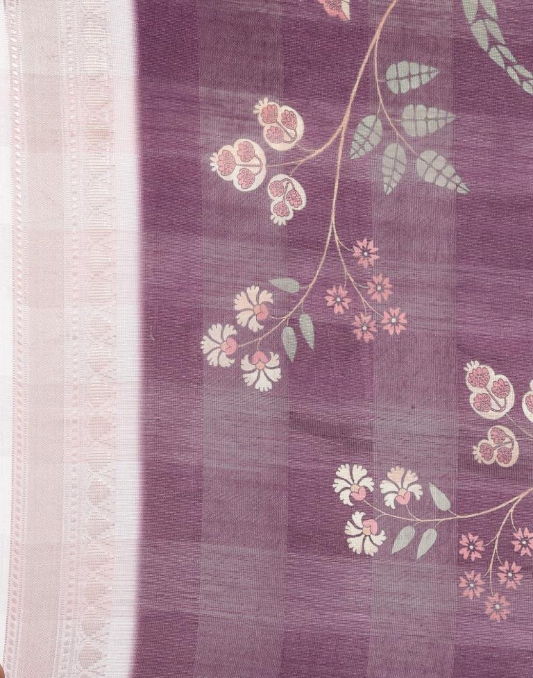 Purple Viscose Saree | Sudathi
