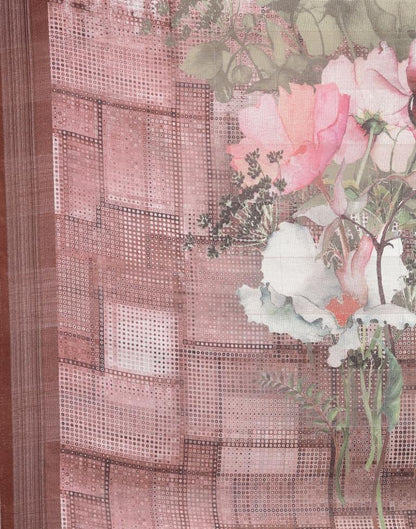 Rose Golden Viscose Saree | Sudathi