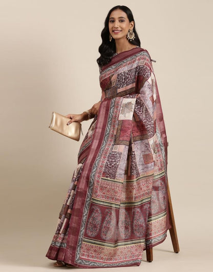 Multicolored Viscose Saree | Sudathi