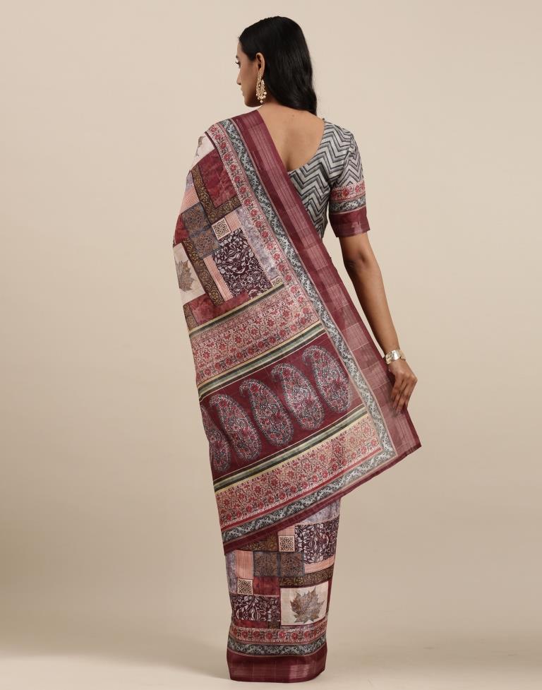 Multicolored Viscose Saree | Sudathi