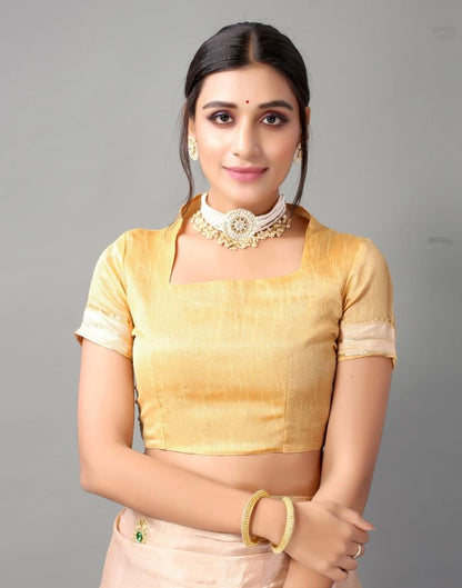 Light Brown Chinon Saree | Sudathi